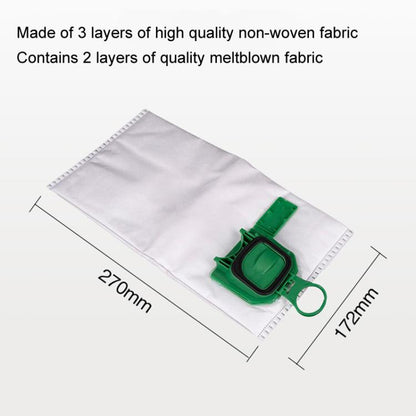 3pcs Dust Bag For Vorwerk VK140 / VK150 / FP140 / FP150 Vacuum Cleaner Accessories - For Vorwerk Accessories by buy2fix | Online Shopping UK | buy2fix