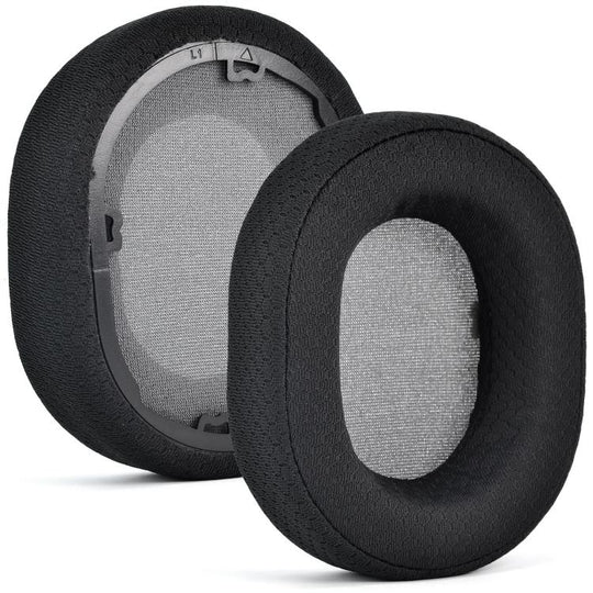 For Corsair HS55/HS55 Pro/HS65 Headset 1pair Replacement Ear Cushions Ear Pads, Style: Football Net Black