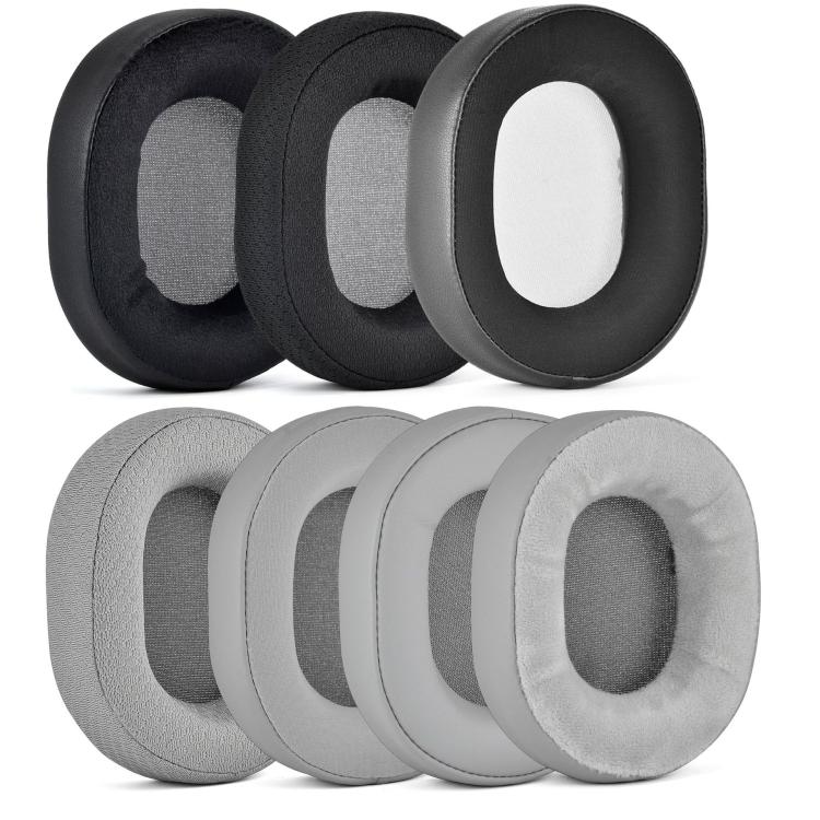 For Corsair HS55/HS55 Pro/HS65 Headset 1pair Replacement Ear Cushions Ear Pads, Style: Leather + Velvet Black - Earmuff & Pad by buy2fix | Online Shopping UK | buy2fix