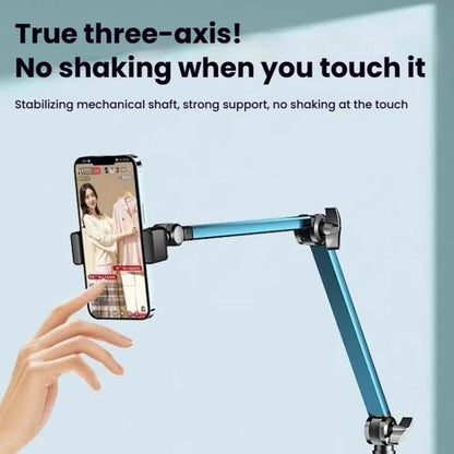 1.7m Mobile Phone Floor Stand Overhead Shooting Holder Retractable Lazy Support With Remote Control - Lazy Bracket by buy2fix | Online Shopping UK | buy2fix