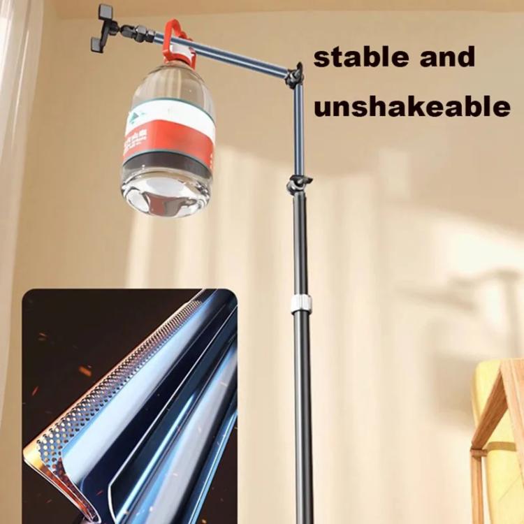 1.7m Mobile Phone Floor Stand Overhead Shooting Holder Retractable Lazy Support With Remote Control - Lazy Bracket by buy2fix | Online Shopping UK | buy2fix