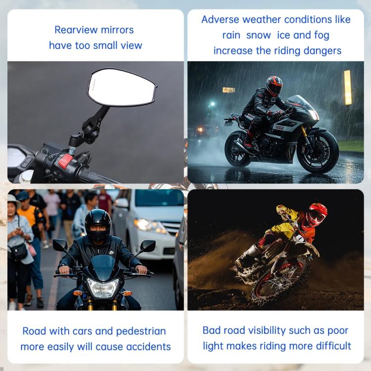 24GHz Motorcycle 30-Meter Blind Spot Radar Detection System Lane Change Assist  for Safe Riding - Electrical System by buy2fix | Online Shopping UK | buy2fix