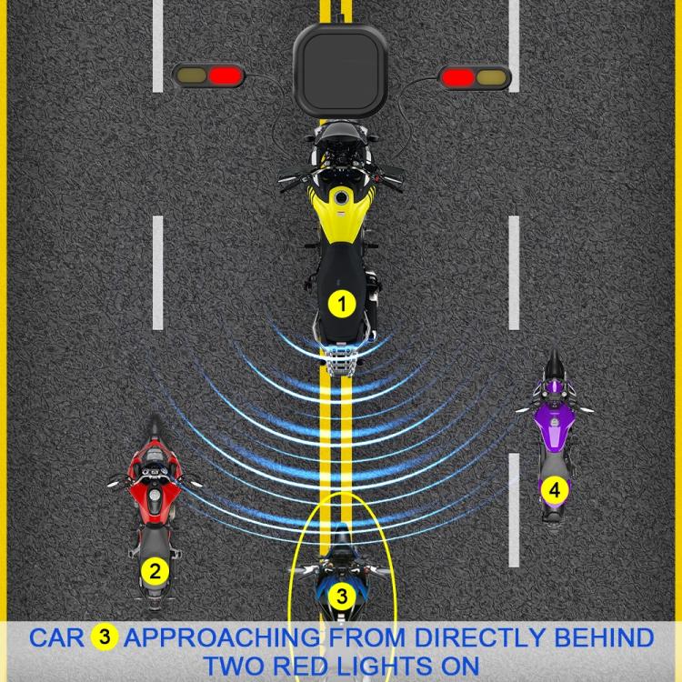 24GHz Motorcycle 30-Meter Blind Spot Radar Detection System Lane Change Assist  for Safe Riding - Electrical System by buy2fix | Online Shopping UK | buy2fix