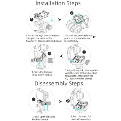 XILETU XQ-1 Arca Quick Release Adapter Gimbal Stabilizer Tripod Sports Quick Release Plate Stand - Quick Release Plate by XILETU | Online Shopping UK | buy2fix