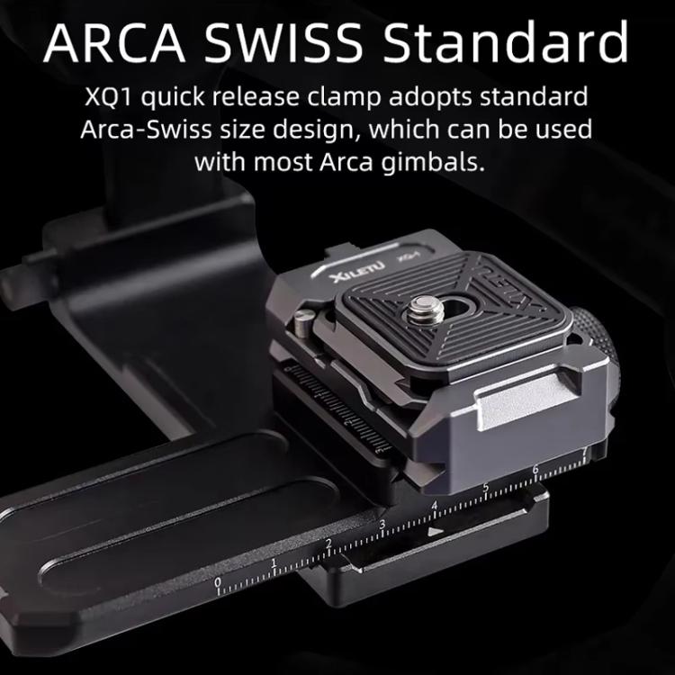XILETU XQ-1A Arca Quick Release Adapter Gimbal Stabilizer Tripod Sports Quick Release Plate Stand - Quick Release Plate by XILETU | Online Shopping UK | buy2fix