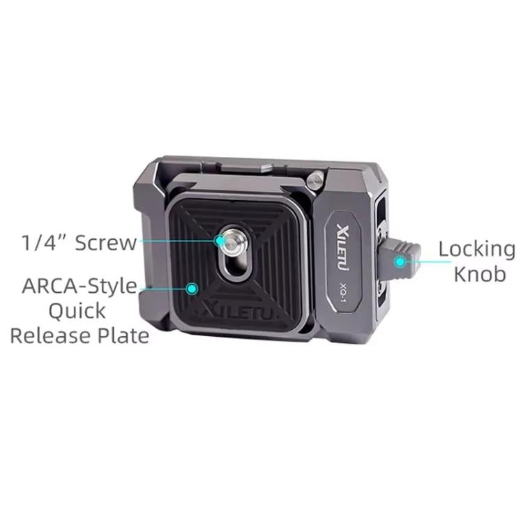 XILETU XQ-1A Arca Quick Release Adapter Gimbal Stabilizer Tripod Sports Quick Release Plate Stand - Quick Release Plate by XILETU | Online Shopping UK | buy2fix