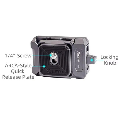 XILETU XQ-1 Arca Quick Release Adapter Gimbal Stabilizer Tripod Sports Quick Release Plate Stand - Quick Release Plate by XILETU | Online Shopping UK | buy2fix