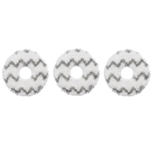 For ECOVACS Deebot T30 Pro / MAX Auto Sweeper Accessories, Spec: 3pcs White Wave Wipes - For ECOVACS Accessories by buy2fix | Online Shopping UK | buy2fix