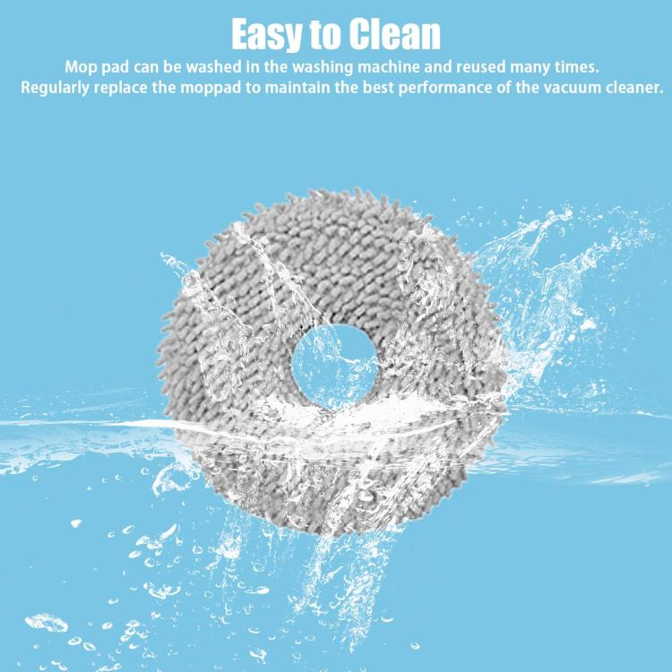 For ECOVACS Deebot T30 Pro / MAX Auto Sweeper Accessories, Spec: 3pcs White Wave Wipes - For ECOVACS Accessories by buy2fix | Online Shopping UK | buy2fix