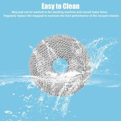 For ECOVACS Deebot T30 Pro / MAX Auto Sweeper Accessories, Spec: 3pcs White Wave Wipes - For ECOVACS Accessories by buy2fix | Online Shopping UK | buy2fix