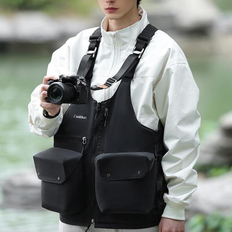 Cwatcun D192 Multifunctional Vest Outdoor Lightweight Comfortable Camera Bag - Camera Strap by Cwatcun | Online Shopping UK | buy2fix