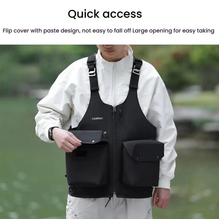 Cwatcun D192 Multifunctional Vest Outdoor Lightweight Comfortable Camera Bag - Camera Strap by Cwatcun | Online Shopping UK | buy2fix