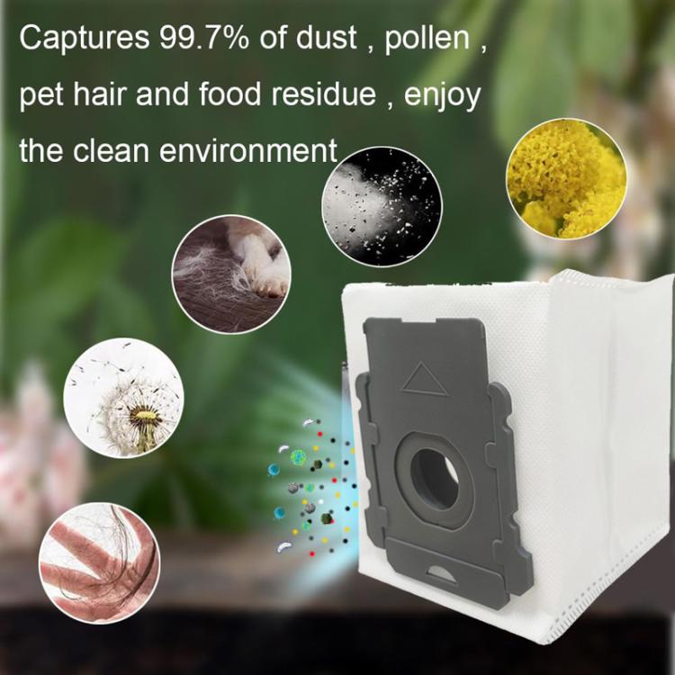 3pcs /Pack Dust Bag For IRobot Roomba I7 / I3 / J7 / E5 / E6 / S9 Vacuum Replacement Parts Accessories(Dark Gray) - For iRobot Accessories by buy2fix | Online Shopping UK | buy2fix