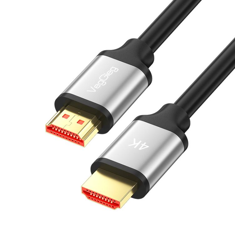 VegGieg V-H301 HDMI 2.0 HD Cable 4K 60Hz TV Set-Top Box Computer Monitor Projection Video Cable, Length: 2M - Cable by VegGieg | Online Shopping UK | buy2fix