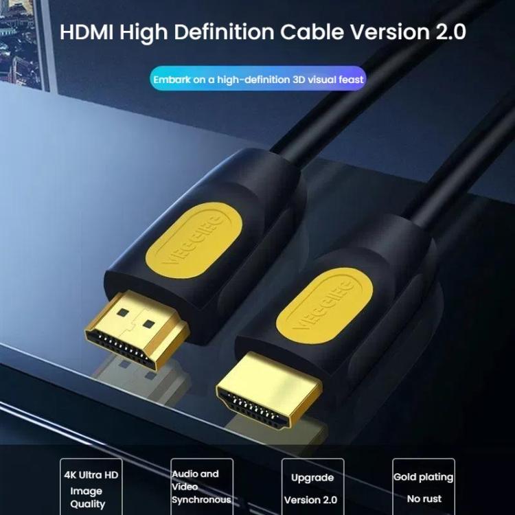 VegGieg HHI HDMI 2.0 HD Cable 4K 60Hz Television Computer Monitor Projector Video Connection Cable, Length: 3M - Cable by VegGieg | Online Shopping UK | buy2fix