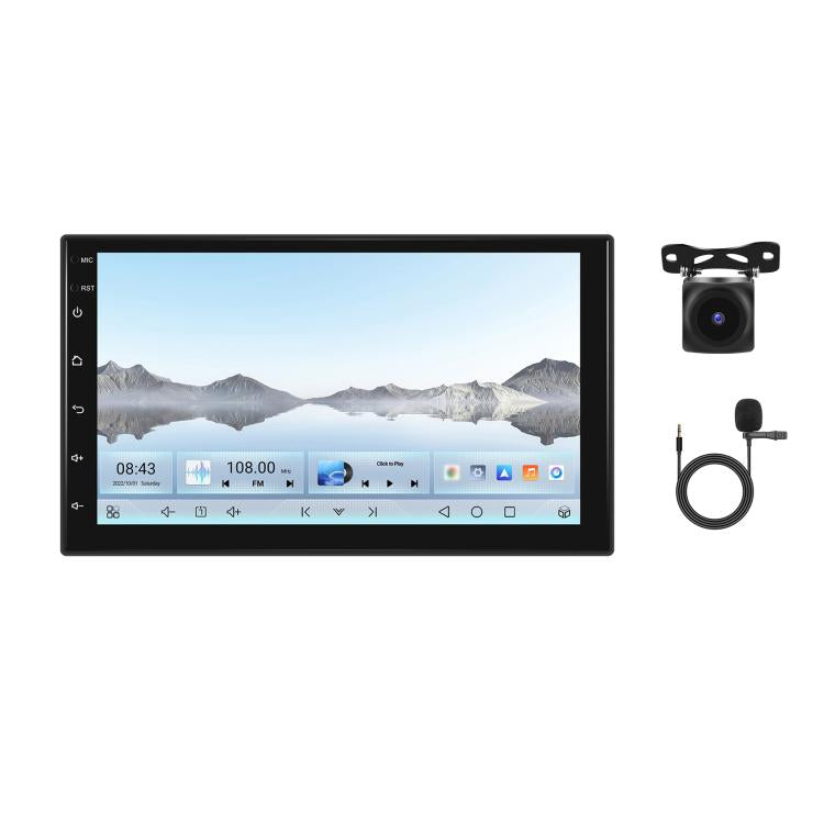 7 Inch 4+64G WiFi Version Dual Butt Universal Bluetooth Wireless Carplay Car Navigation Center Control, Spec: Standard+AHD+Mic - Car MP3 & MP4 & MP5 by buy2fix | Online Shopping UK | buy2fix