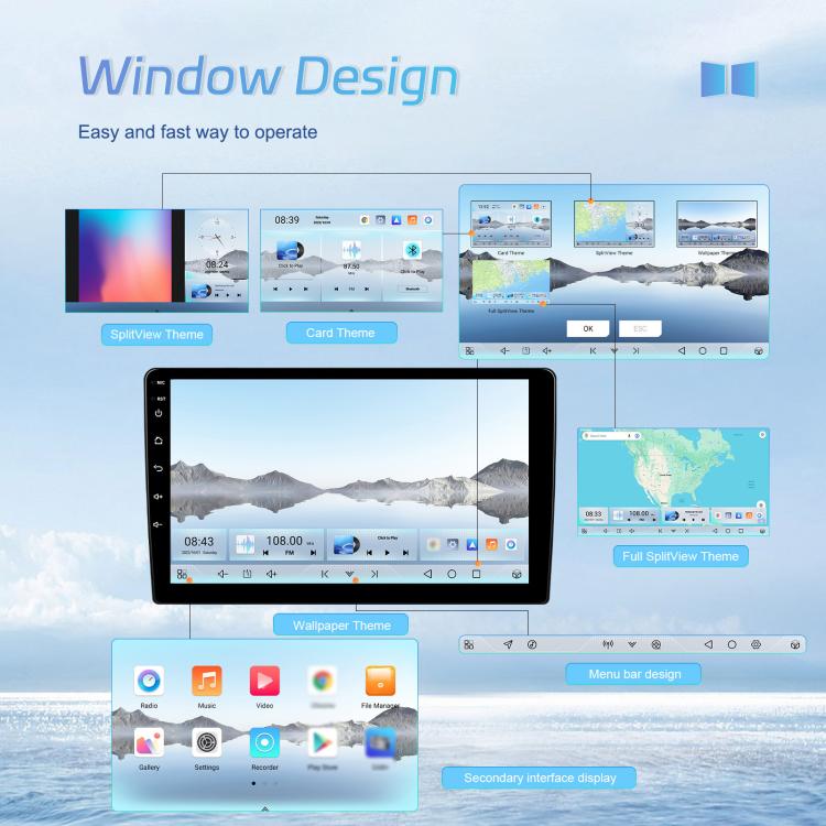 7 Inch 4+64G WiFi Version Dual Butt Universal Bluetooth Wireless Carplay Car Navigation Center Control, Spec: Standard+AHD+Mic - Car MP3 & MP4 & MP5 by buy2fix | Online Shopping UK | buy2fix