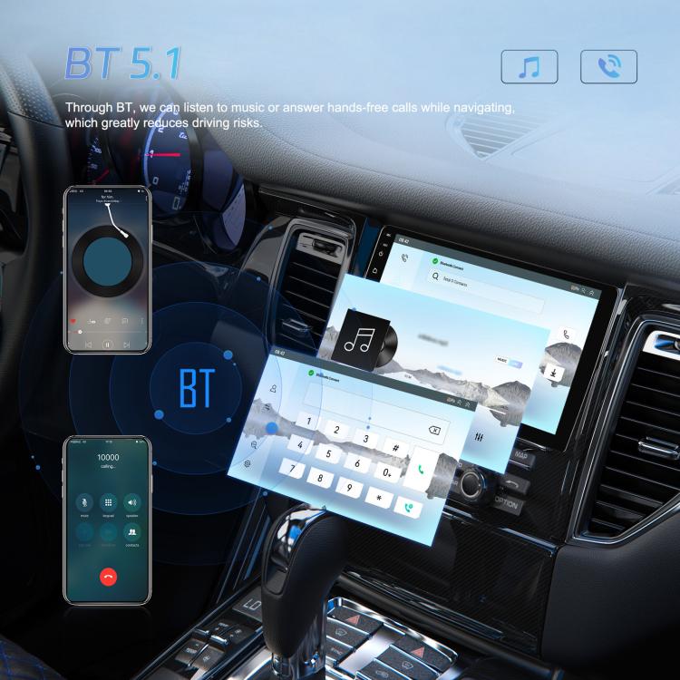 7 Inch 4+64G WiFi Version Dual Butt Universal Bluetooth Wireless Carplay Car Navigation Center Control, Spec: Standard - Car MP3 & MP4 & MP5 by buy2fix | Online Shopping UK | buy2fix