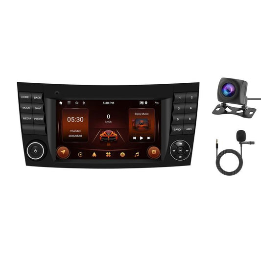 7 inch Horizontal Screen 2+64G Bluetooth Car Player Carplay Car Center Control Integrated Machine For Mercedes-Benz W211 / E200 / E220 / CLS350 / CLS500, Spec: Standard+AHD+Mic - Car MP3 & MP4 & MP5 by buy2fix | Online Shopping UK | buy2fix