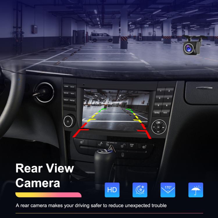 7 inch Horizontal Screen 2+64G Bluetooth Car Player Carplay Car Center Control Integrated Machine For Mercedes-Benz W211 / E200 / E220 / CLS350 / CLS500, Spec: Standard+AHD+Mic - Car MP3 & MP4 & MP5 by buy2fix | Online Shopping UK | buy2fix