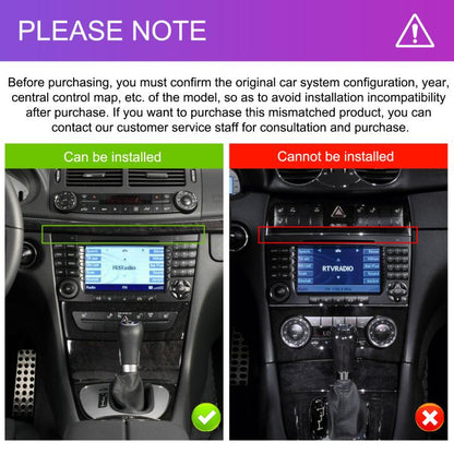 7 inch Horizontal Screen 2+64G Bluetooth Car Player Carplay Car Center Control Integrated Machine For Mercedes-Benz W211 / E200 / E220 / CLS350 / CLS500, Spec: Standard+AHD+Mic - Car MP3 & MP4 & MP5 by buy2fix | Online Shopping UK | buy2fix