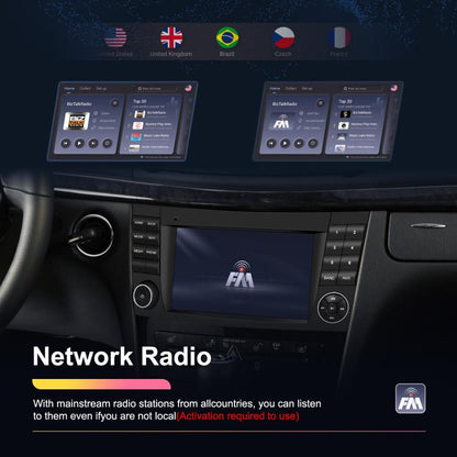 7 inch Horizontal Screen 2+64G Bluetooth Car Player Carplay Car Center Control Integrated Machine For Mercedes-Benz W211 / E200 / E220 / CLS350 / CLS500, Spec: Standard+AHD+Mic - Car MP3 & MP4 & MP5 by buy2fix | Online Shopping UK | buy2fix