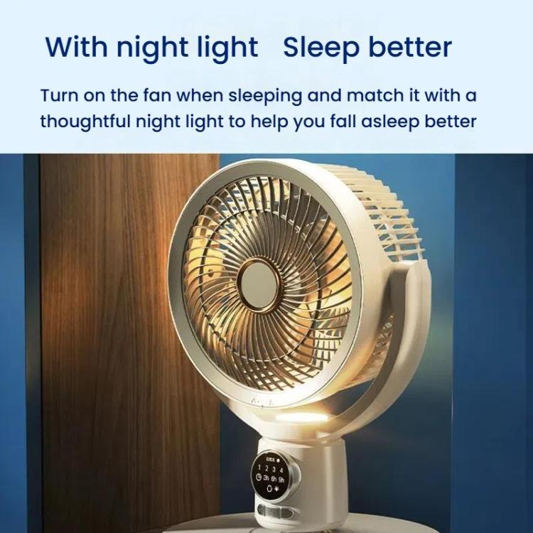 Air Circulation Fan Turbo Light Convection Standing Fan Remote Control Timer Floor Fan, Style: USB Plug - Electric Fans by buy2fix | Online Shopping UK | buy2fix