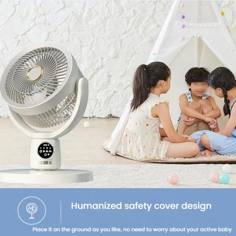 Air Circulation Fan Turbo Light Convection Standing Fan Remote Control Timer Floor Fan, Style: USB Plug - Electric Fans by buy2fix | Online Shopping UK | buy2fix