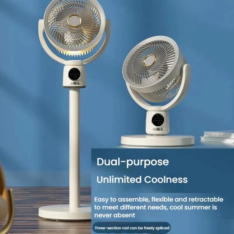 Air Circulation Fan Turbo Light Convection Standing Fan Remote Control Timer Floor Fan, Style: USB Plug - Electric Fans by buy2fix | Online Shopping UK | buy2fix