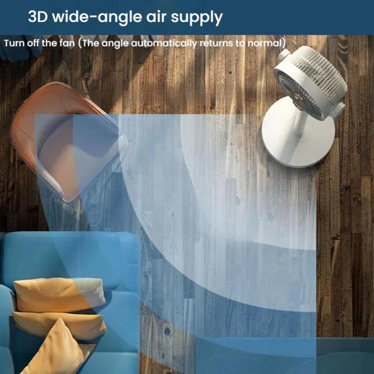 Air Circulation Fan Turbo Light Convection Standing Fan Remote Control Timer Floor Fan, Style: USB Plug - Electric Fans by buy2fix | Online Shopping UK | buy2fix