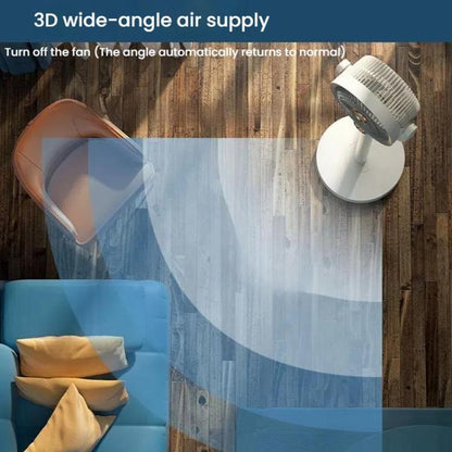 Air Circulation Fan Turbo Light Convection Standing Fan Remote Control Timer Floor Fan, Style: USB Plug - Electric Fans by buy2fix | Online Shopping UK | buy2fix