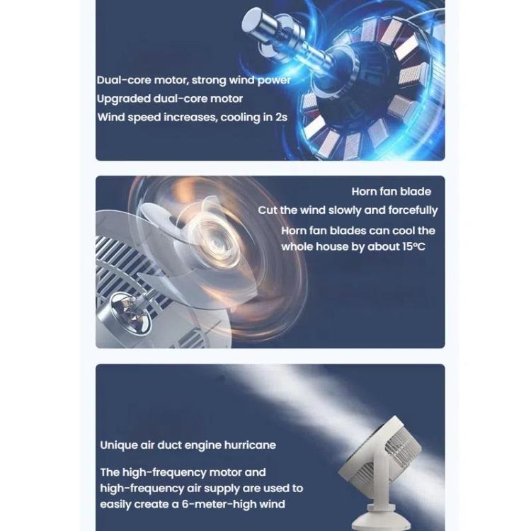 USB Air Circulation Fan Office Desktop Small Fan, Style: Rechargeable - Electric Fans by buy2fix | Online Shopping UK | buy2fix