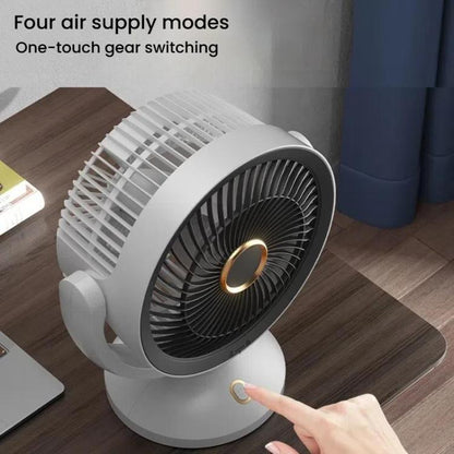 USB Air Circulation Fan Office Desktop Small Fan, Style: Rechargeable - Electric Fans by buy2fix | Online Shopping UK | buy2fix