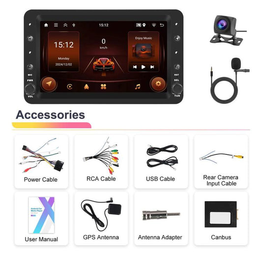 2+64G For Alfa Romeo 159 7 inch Horizontal Screen Carplay Car Navigation Center Control Integrated Machine(Standard+AHD+Mic) - Car MP3 & MP4 & MP5 by buy2fix | Online Shopping UK | buy2fix