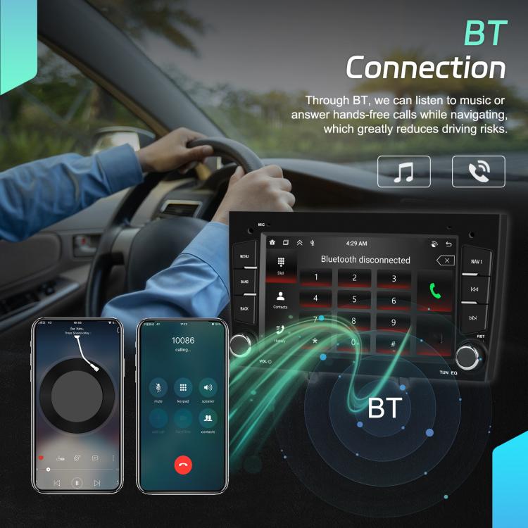 For Peugeot 408 7 inch Horizontal Screen Carplay Car Player Car Navigation Center Control, Spec: Standard+AHD - Car MP3 & MP4 & MP5 by buy2fix | Online Shopping UK | buy2fix