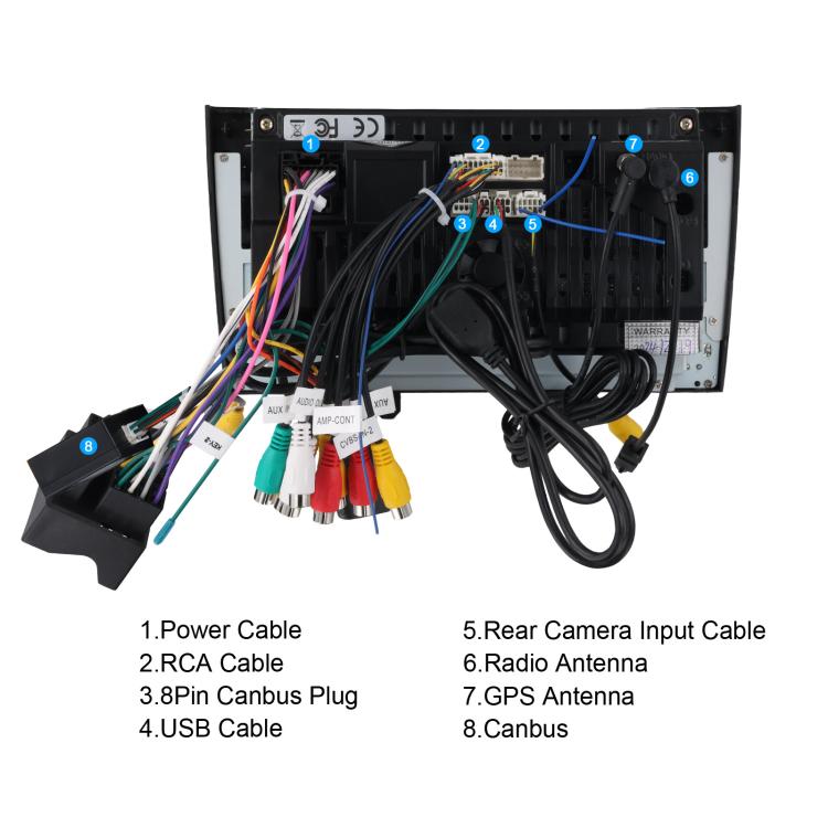 For Peugeot 408 7 inch Horizontal Screen Carplay Car Player Car Navigation Center Control, Spec: Standard+AHD - Car MP3 & MP4 & MP5 by buy2fix | Online Shopping UK | buy2fix