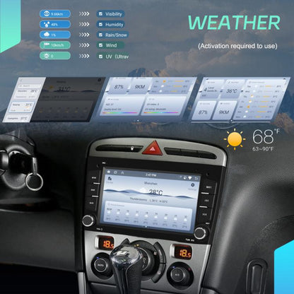 For Peugeot 408 7 inch Horizontal Screen Carplay Car Player Car Navigation Center Control, Spec: Standard - Car MP3 & MP4 & MP5 by buy2fix | Online Shopping UK | buy2fix