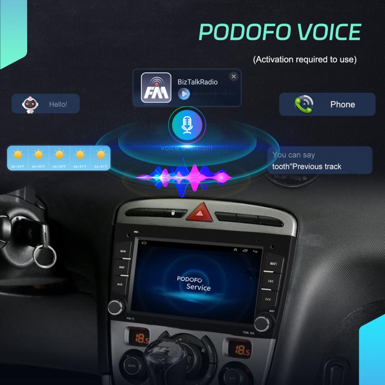 For Peugeot 408 7 inch Horizontal Screen Carplay Car Player Car Navigation Center Control, Spec: Standard+AHD - Car MP3 & MP4 & MP5 by buy2fix | Online Shopping UK | buy2fix