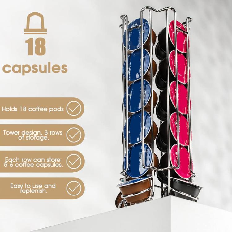 For Nespresso Dolce Gusto OASISWJ YZ1312 18pcs Coffee Capsule Organizer - Coffee Machine Parts by OASISWJ | Online Shopping UK | buy2fix