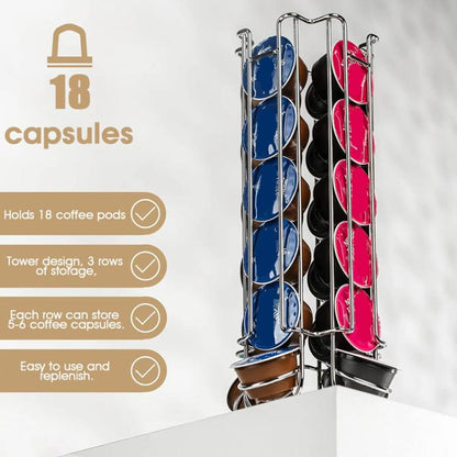 For Nespresso Dolce Gusto OASISWJ YZ1312 18pcs Coffee Capsule Organizer - Coffee Machine Parts by OASISWJ | Online Shopping UK | buy2fix