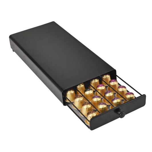 For Nespresso OASISWJ YZ1384 Handle Model 40pcs Dustproof Coffee Capsule Organizer(Black) - Coffee Machine Parts by OASISWJ | Online Shopping UK | buy2fix