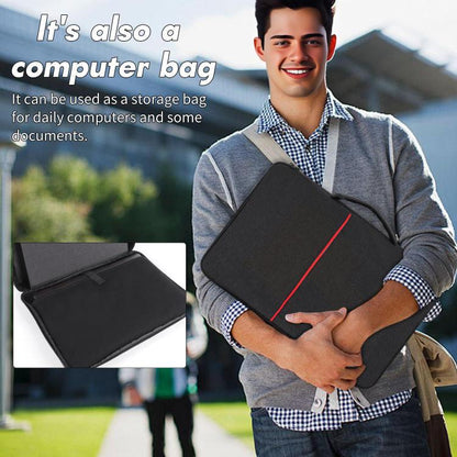 16-Inch Laptop Bag Sun Shade Foldable Anti-Glare Privacy Screen Cover for Outdoor Use(Black) - Screen & Keyboard Cover by buy2fix | Online Shopping UK | buy2fix