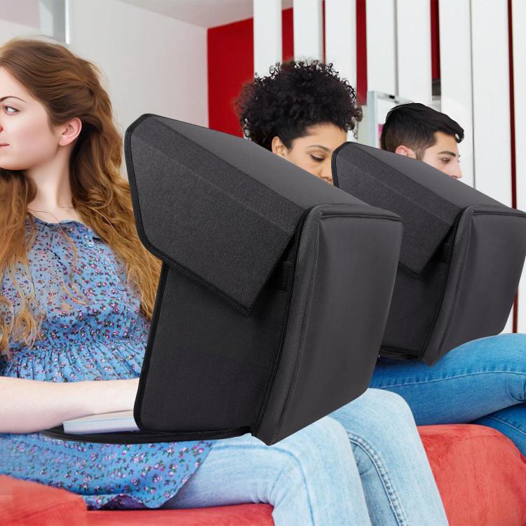 16-Inch Laptop Bag Sun Shade Foldable Anti-Glare Privacy Screen Cover for Outdoor Use(Black) - Screen & Keyboard Cover by buy2fix | Online Shopping UK | buy2fix