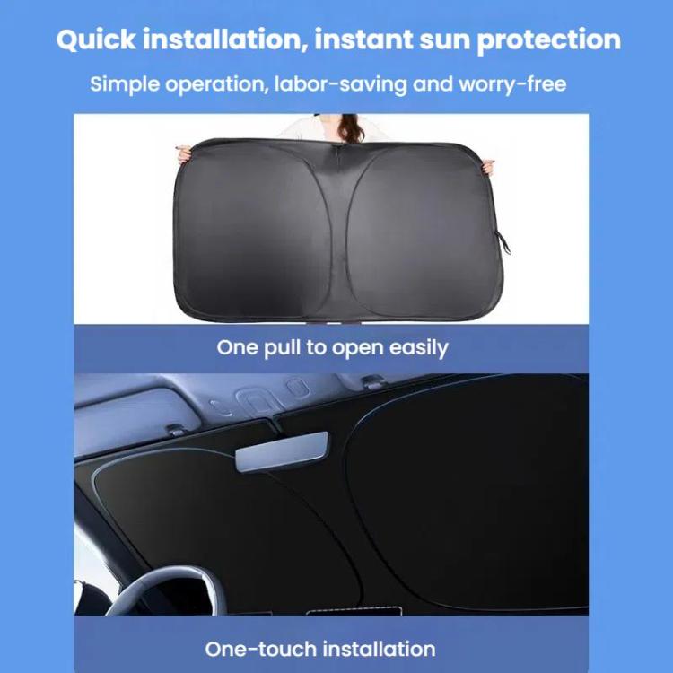 SUITU ST-4024L Car Front Windshield Sunshade Sunscreen Heat Insulation Visor(Ice Crystals) - Sound & Heat Insulation Cotton by SUITU | Online Shopping UK | buy2fix
