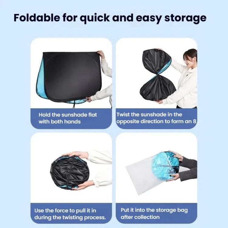 SUITU ST-4024L Car Front Windshield Sunshade Sunscreen Heat Insulation Visor(Ice Crystals) - Sound & Heat Insulation Cotton by SUITU | Online Shopping UK | buy2fix