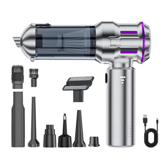 SUITU ST-6691Plus Car Cordless Powerful Brushless Vacuum Cleaner(Silver Purple)