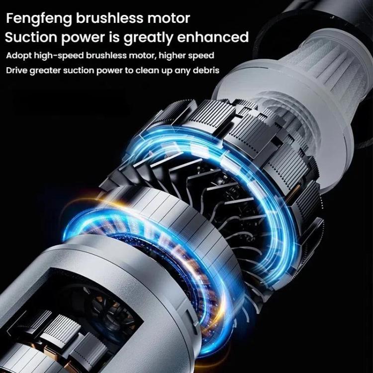 SUITU ST-6691Plus Car Cordless Powerful Brushless Vacuum Cleaner(Silver Purple) - Vacuum Cleaner by SUITU | Online Shopping UK | buy2fix