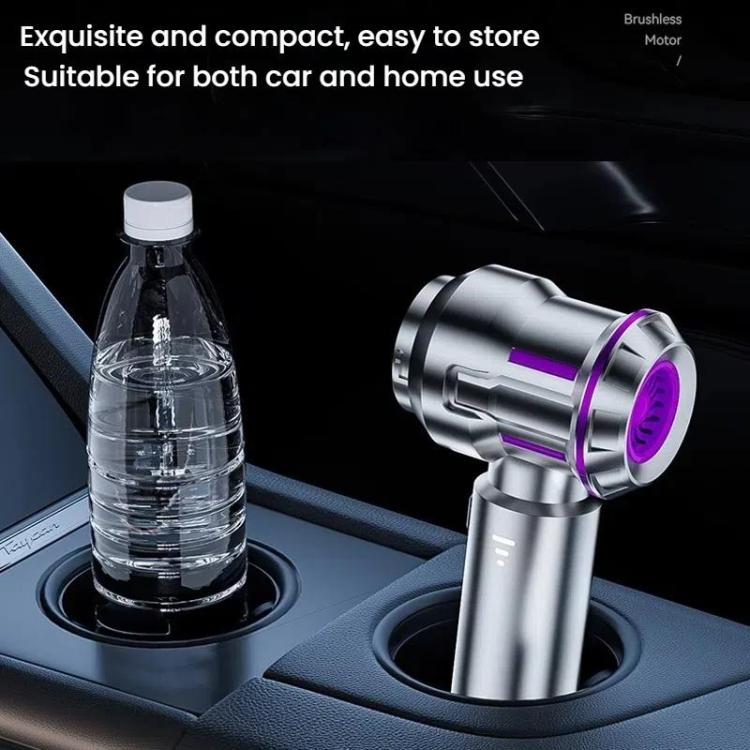 SUITU ST-6691Plus Car Cordless Powerful Brushless Vacuum Cleaner(Silver Purple) - Vacuum Cleaner by SUITU | Online Shopping UK | buy2fix