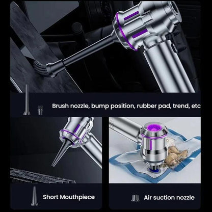 SUITU ST-6691Plus Car Cordless Powerful Brushless Vacuum Cleaner(Silver Purple) - Vacuum Cleaner by SUITU | Online Shopping UK | buy2fix