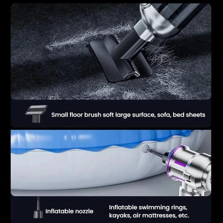 SUITU ST-6691Plus Car Cordless Powerful Brushless Vacuum Cleaner(Silver Purple) - Vacuum Cleaner by SUITU | Online Shopping UK | buy2fix